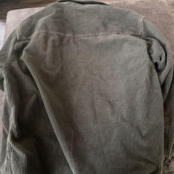Original Use Women’s Long Sleeve corduroy Large Green Button Down Shirt - Picture 6 of 6
